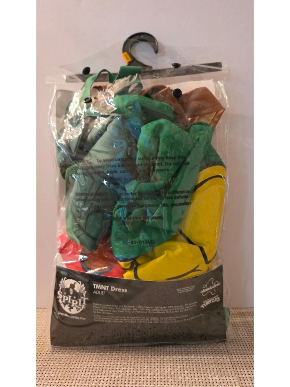 SPIRIT HALLOWEEN TMNT DRESS ADULT SMALL COSTUME NINJA TURTLES 4-IN-1 RAPHAEL LEO